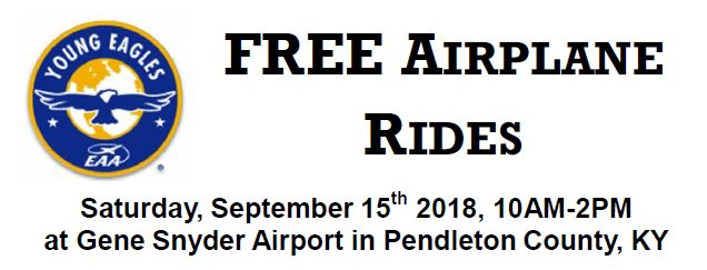 Free Airplane Rides Sep 15h